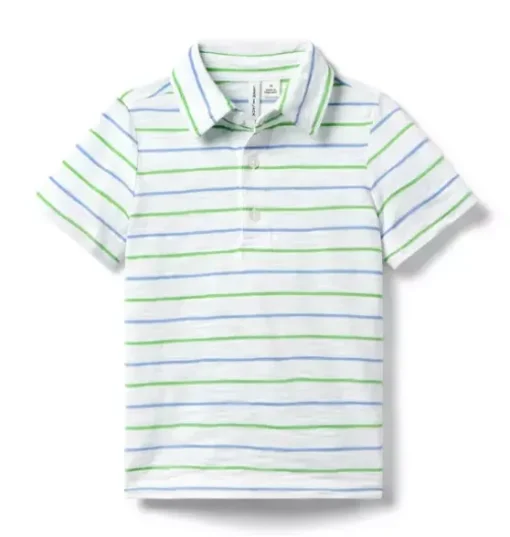 The Striped Slub Polo