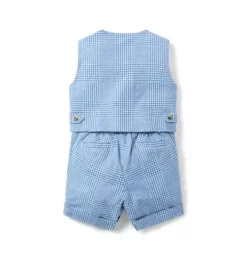 The Tattersall Baby Suit Set