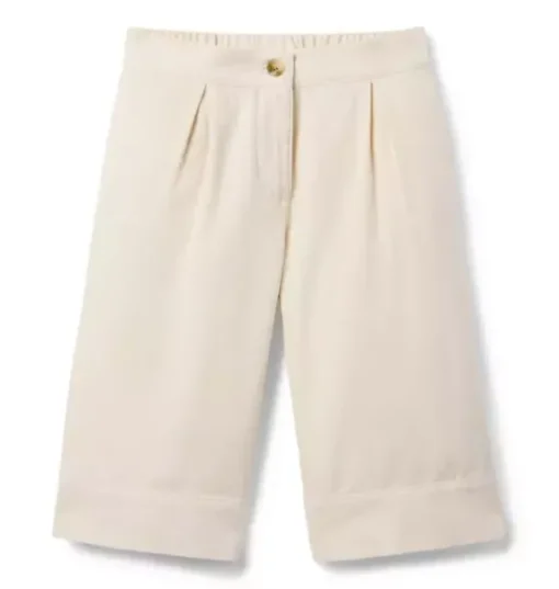 The Wide Leg Twill Pant