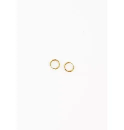 Thin Gold Hoop 8mm Earrings