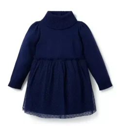 Tiered Tulle Sweater Dress