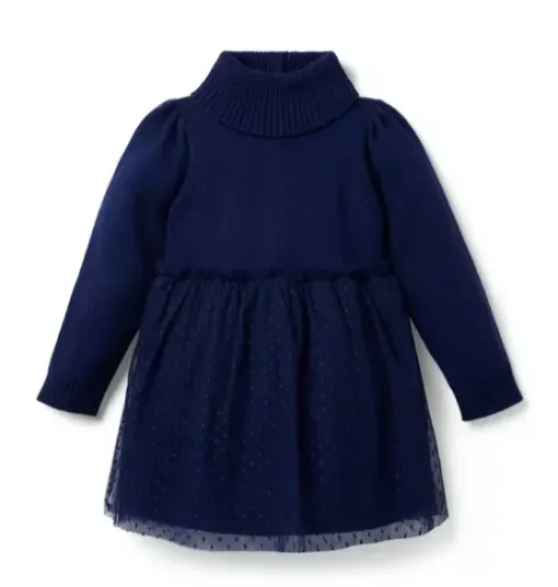 Tiered Tulle Sweater Dress
