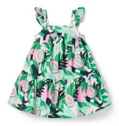 Toucan Ruffle Dress
