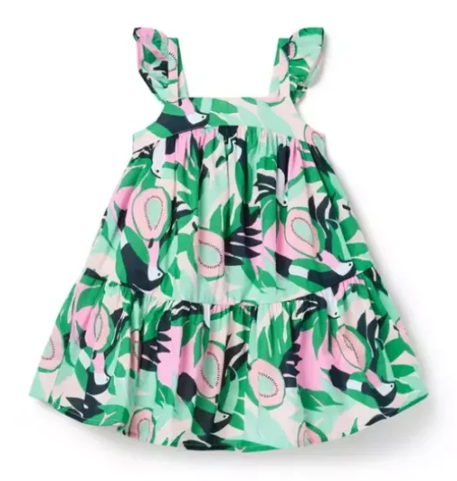 Toucan Ruffle Dress