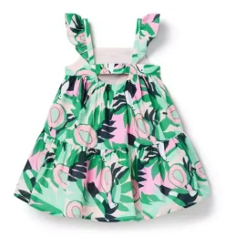 Toucan Ruffle Dress