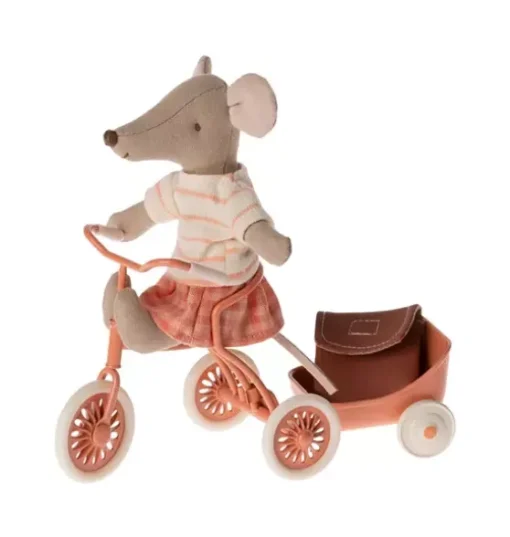 Tricycle Mouse, Big Sister - Coral