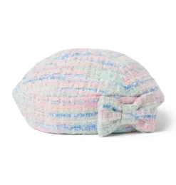 Tweed Bow Beret