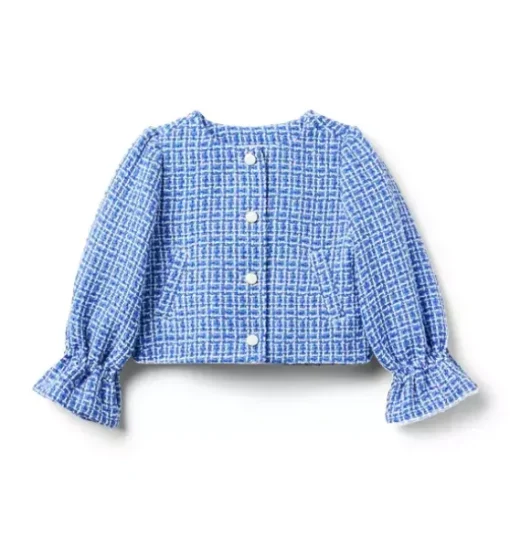 Tweed Ruffle Cuff Jacket