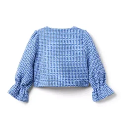 Tweed Ruffle Cuff Jacket