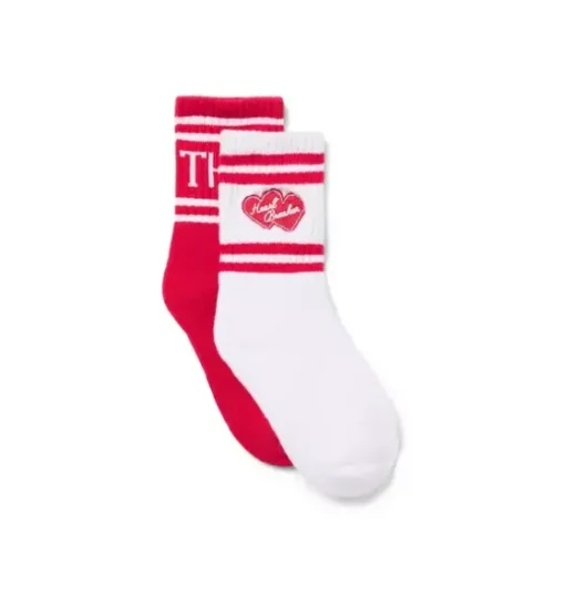 Valentine Striped Crew Sock 2-Pack