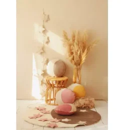 Velvet “Cream Dust” Garland with Stars
