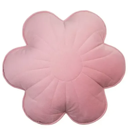 Velvet "Pink Elderberry" Flower Pillow