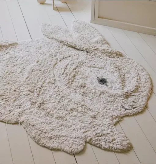 Washable Animal Rug Bunny