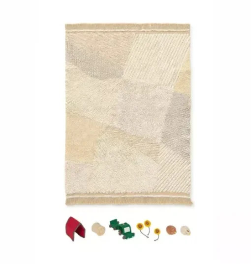 Washable Play Rug  Farm Fields