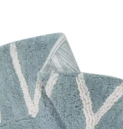 Washable Rug ABC Natural Vintage Blue