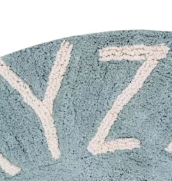 Washable Rug ABC Natural Vintage Blue