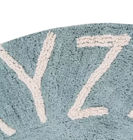 Washable Rug ABC Natural Vintage Blue