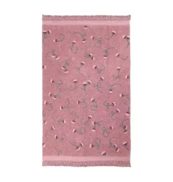 Washable Rug English Garden Ash Rose