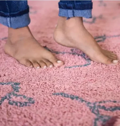 Washable Rug English Garden Ash Rose