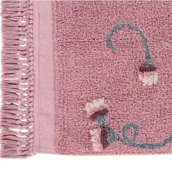 Washable Rug English Garden Ash Rose
