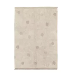 Washable Rug Hippy Dots Vintage Nude