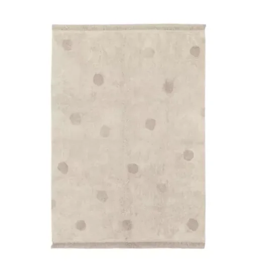 Washable Rug Hippy Dots Vintage Nude