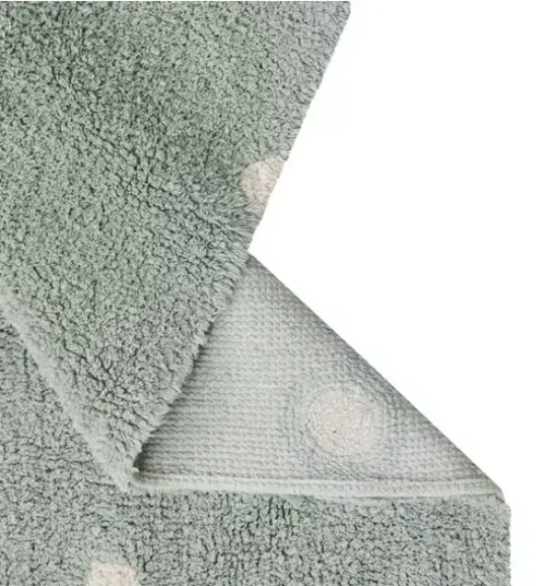 Washable Rug Mini Dot Blue Sage