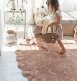 Washable Rug Pinecone Vintage Nude