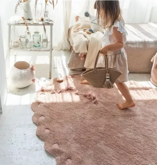 Washable Rug Pinecone Vintage Nude