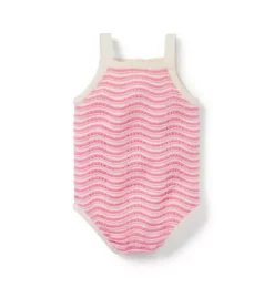 Wavy Striped Romper