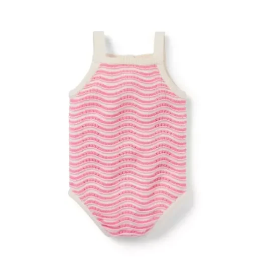 Wavy Striped Romper