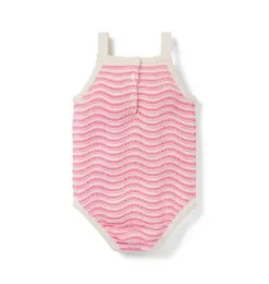 Wavy Striped Romper