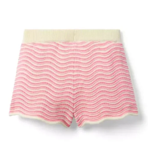 Wavy Striped Sweater Short