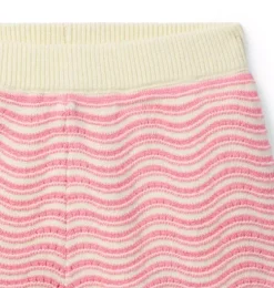 Wavy Striped Sweater Short