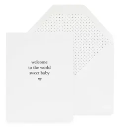 Welcome Sweet Baby Greeting Card