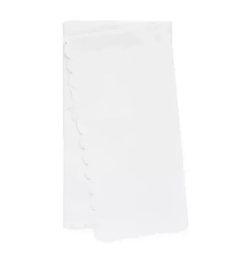 White Scallop Tissue Paper