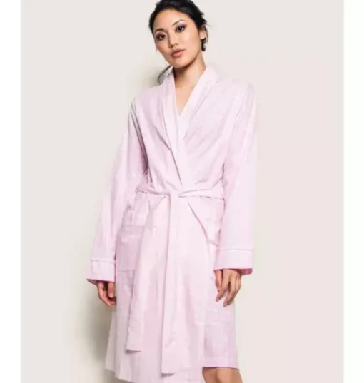 Women's Pink Gingham Robe