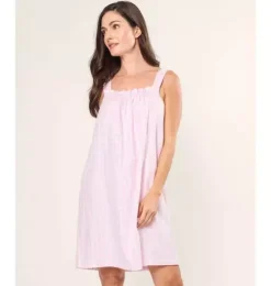 Women's Twill Annabelle Nightgown in Pink Gingham
