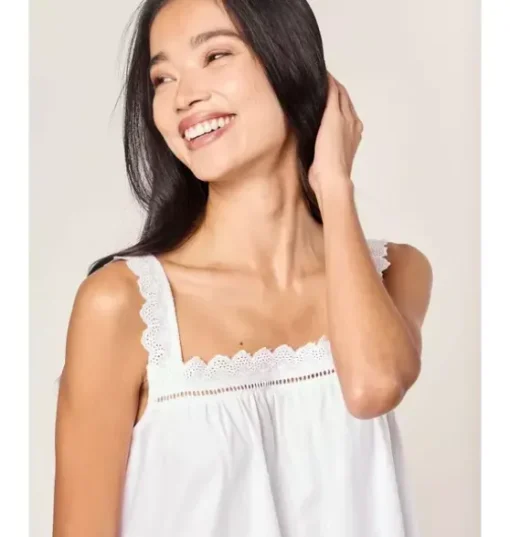 Women's Twill Esme Nightgown in White