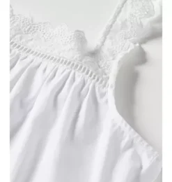 Women's Twill Esme Nightgown in White