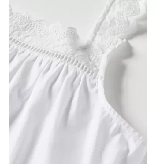Women's Twill Esme Nightgown in White