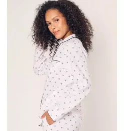Women's Twill Pajama in Buzzing Bees