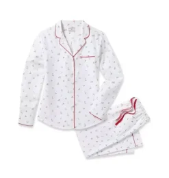 Women's Twill Pajama Set in Coastal Charms