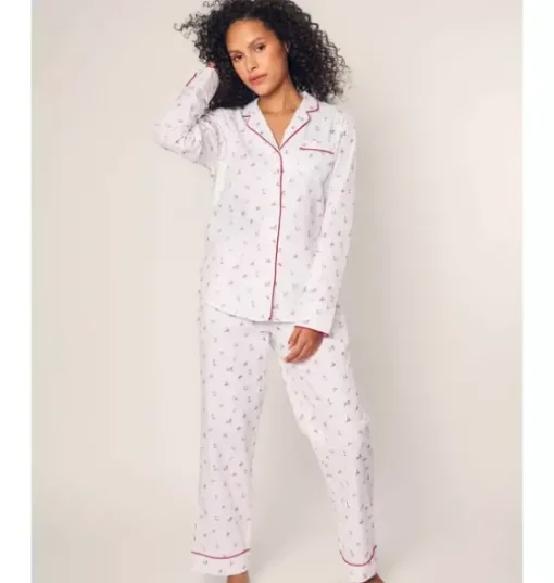 Women's Twill Pajama Set in Coastal Charms