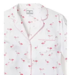 Women's Twill Pajama Set in Flamingos