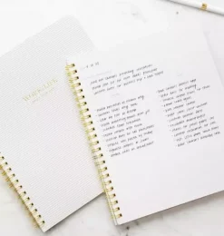 Work/Life Notebook, Grey Stripe