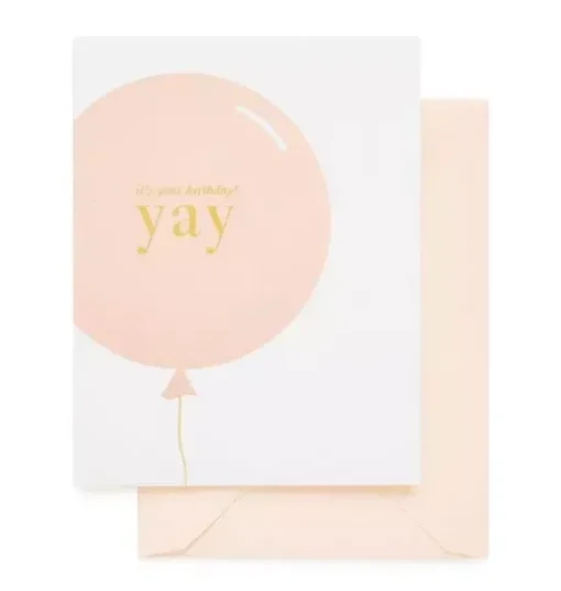 Yay Balloon Greeting Card
