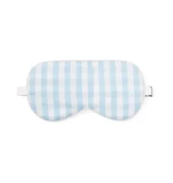 Adult Light Blue Gingham Eye Mask