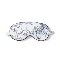 Adult's Twill Sleep Mask in Blue Timeless Toile