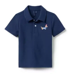 Americana Dog Pique Polo